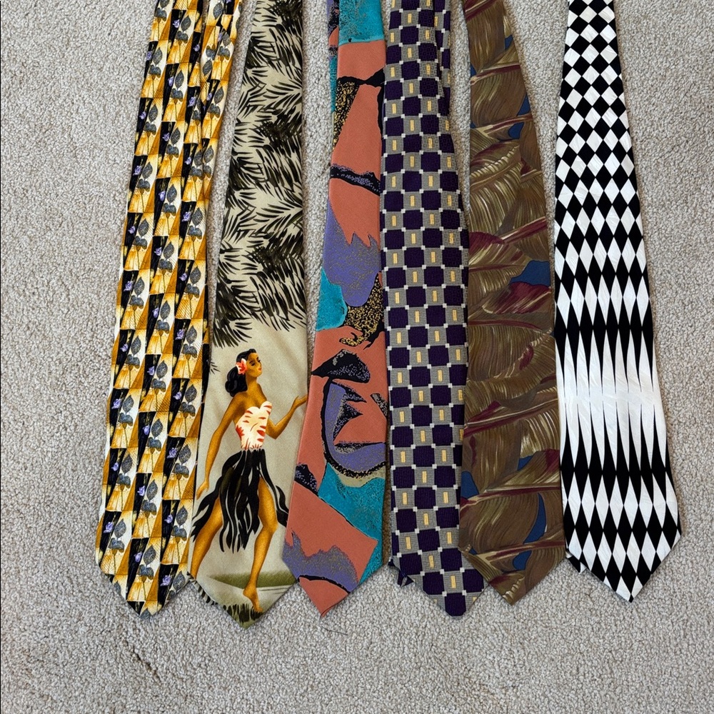 Ermenegildo Zegna Geometric and Abstract Ties